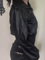 Retro Workwear Zipper Jacket