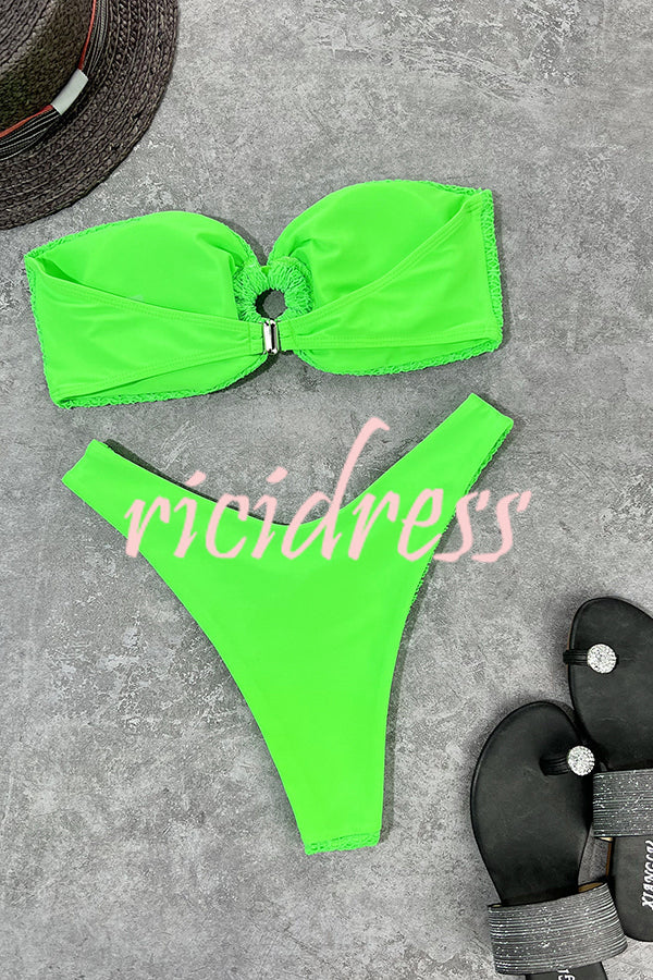 | Bandeau Bikini with Ring Neckline