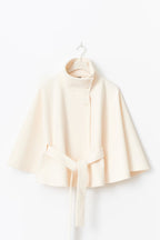 | Women's Winter High Collar Belted Coat