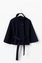 | Women's Winter High Collar Belted Coat