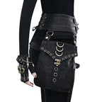 Punk Rivet Skull Retro Rock Gothic Hip Hop Rivet Leg Thigh Waist Bag