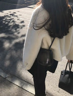 | Long Sleeve White Winter Coat