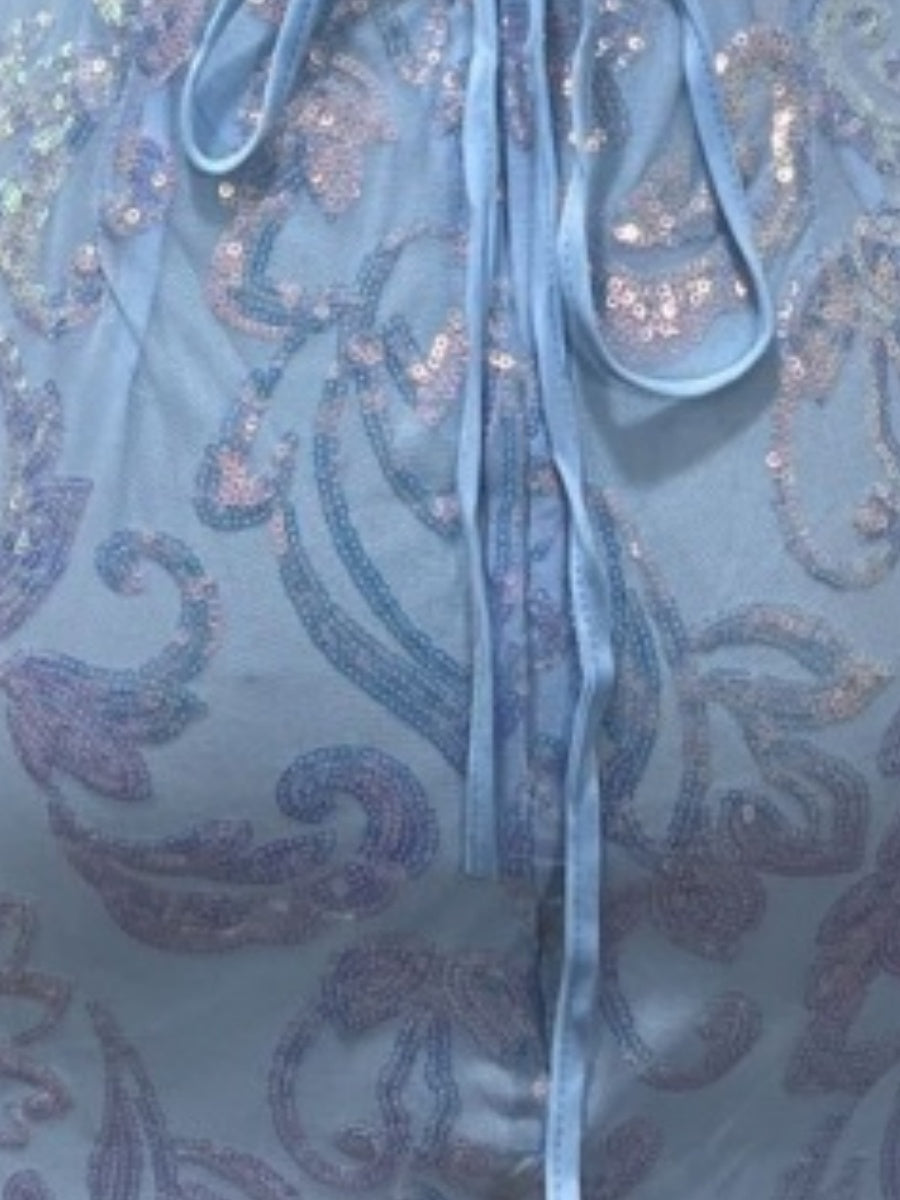 Sequins Backless Sexy Camisoles Formal Dress Mini&Short Dresses