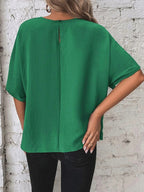 Batwing Sleeve Loose Casual Short-sleeved T-shirt