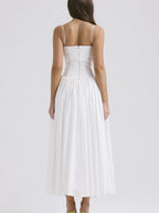 Elegant And Gentle Style, Slimming Floral Print Sundress