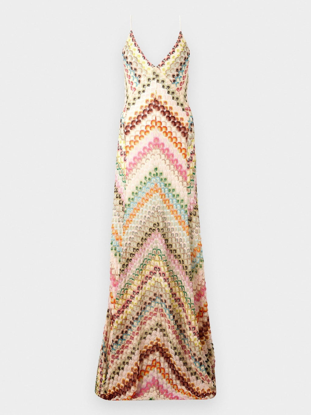 Colorful Crochet Lace Camisole Maxi Dress