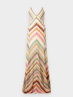 Colorful Crochet Lace Camisole Maxi Dress