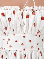 Floral Printed Camisoles High Waist Slit Maxi Dresses