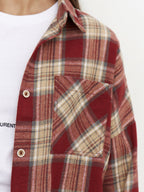 Plaid Oversize Coat Shirts
