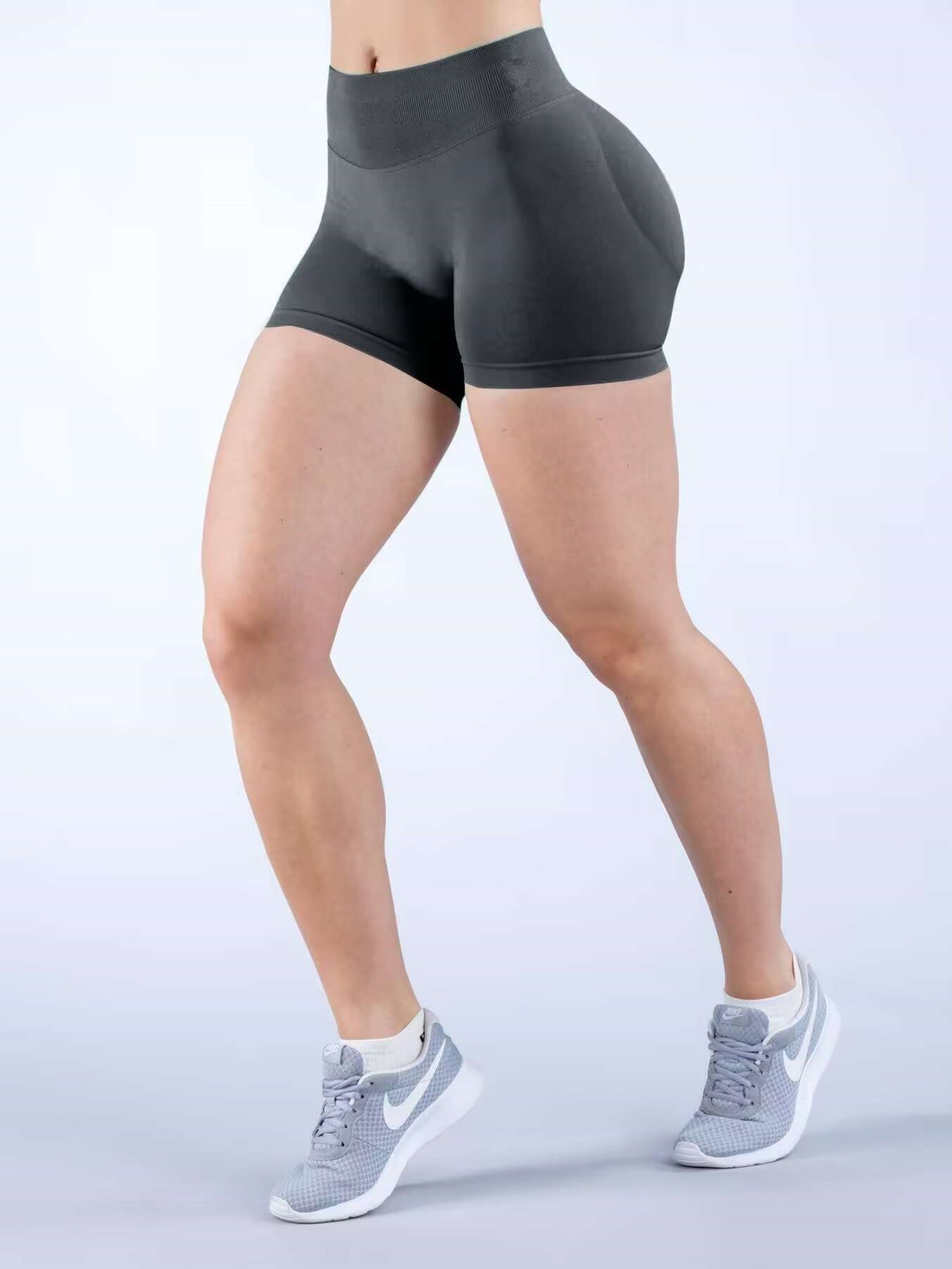 Seamless High-waisted Hip Lift Exercise Yoga Shorts