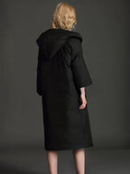 Down Jacket For Women 3/4-Length Sleeve Duck Down Winter Long Outerwear 2026