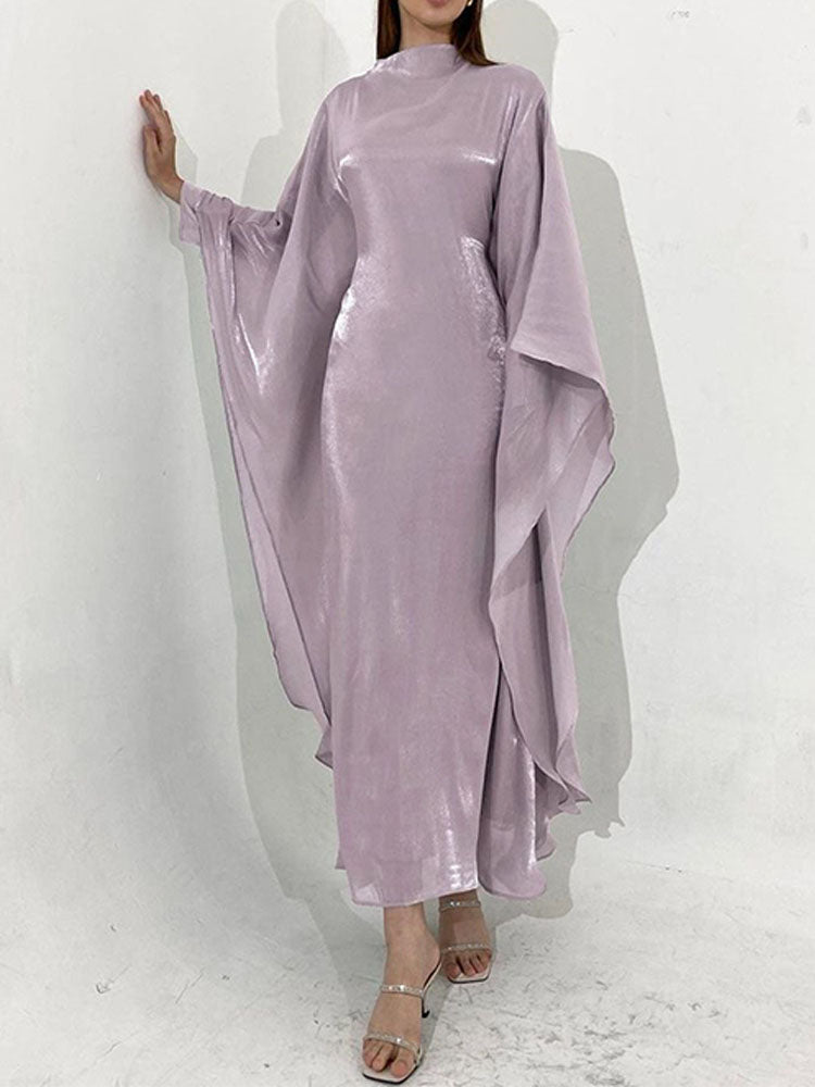 Stylish Swing  Solid Color Maxi Dress