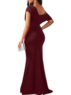 Sleeveless Off-shoulder Bodycon Long Dress
