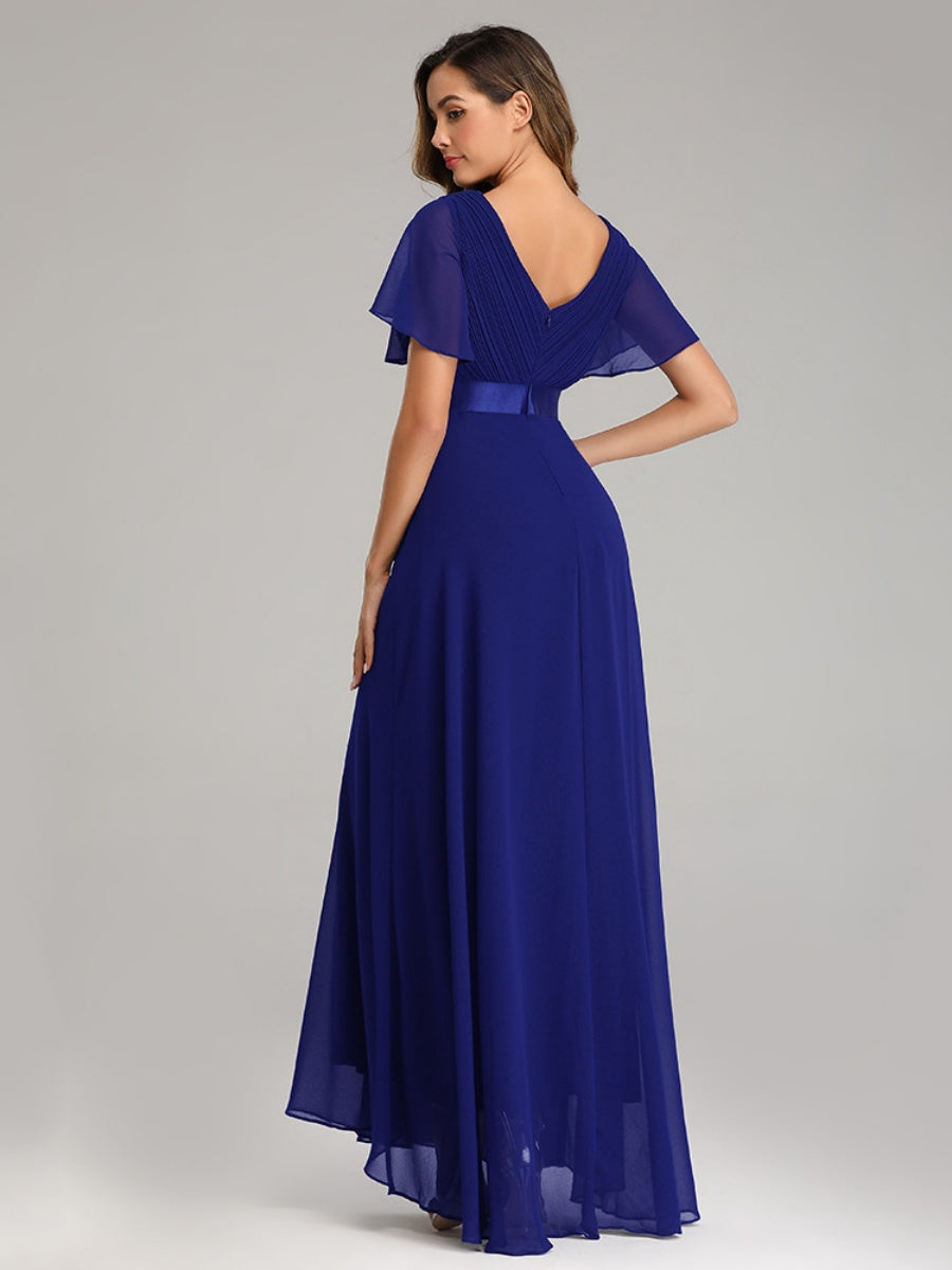 V-neck Chiffon Large Skirt Temperament Formal Dress Maxi Dresses