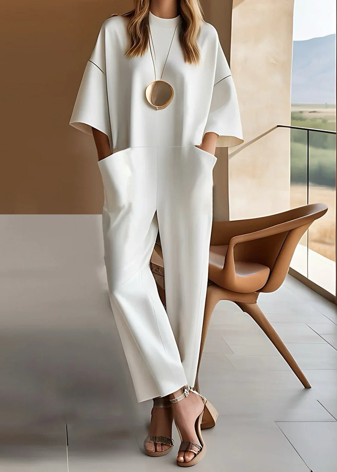 Clara | Elegant Short-Sleeve Jumpsuit