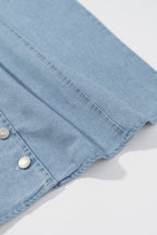 Slim Fit Button-Up Denim Dress