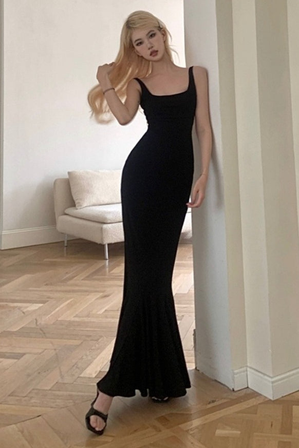 Spaghetti Strap Backless Dress