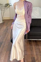 Drapey High - Waist Sheath Fishtail Skirt