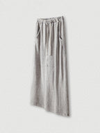 Washed Back Slit Baggy Maxi Skirt