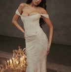 Floral Lace Off-Shoulder Bodycon Dress