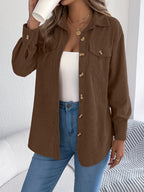 Loose-fitting Solid Color Women's Casual Shirt