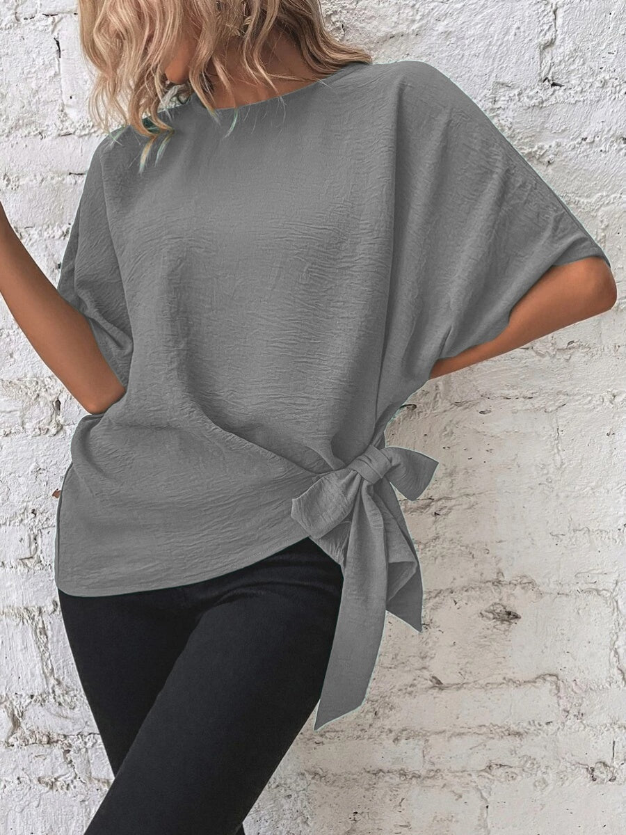 Batwing Sleeve Loose Casual Short-sleeved T-shirt