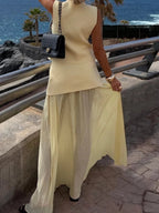 Buttons Vest Top Wide-leg Pants Set 2-piece Sets