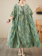 Light Up Your World Cotton Floral Smock Dress
