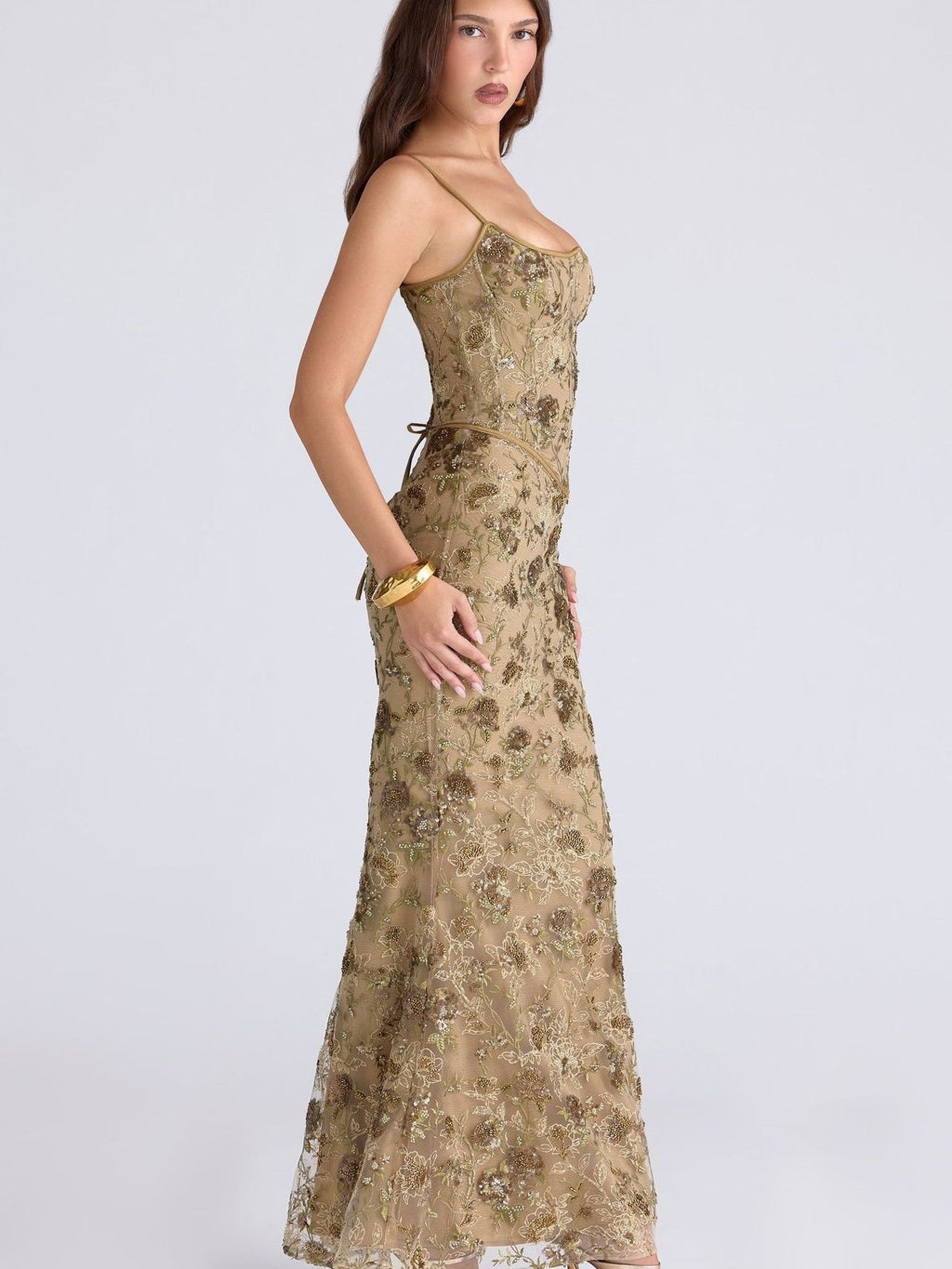 Low-cut Sleeveless Sexy Backless Tie-up Long Dress