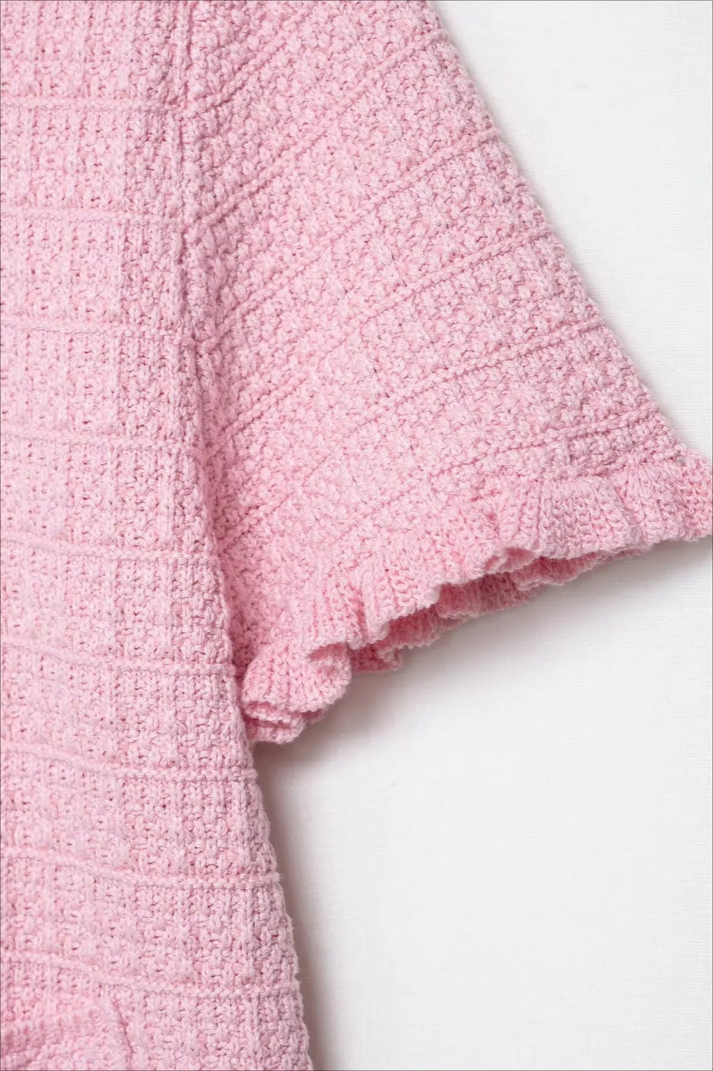 Solid Knit Short Sleeve Cardigan