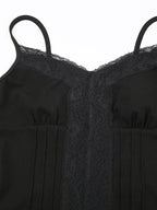 Lace stitching V Neck Cami Top