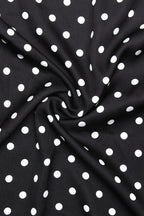 Polka Dot Halter High Neck Sleeveless Bodycon Mini Dress