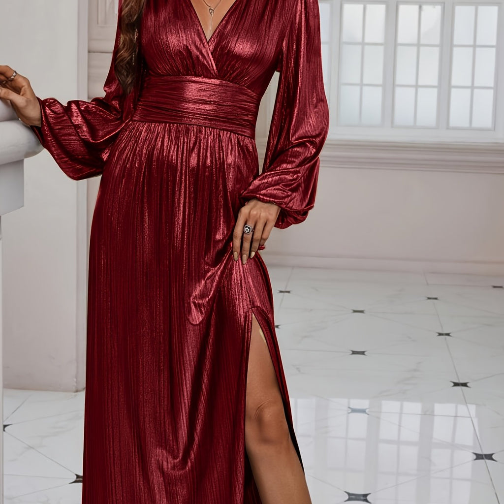 Celeste | Shimmer Pleated Dress