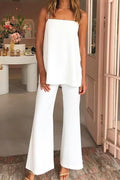 Solid Cami Top Wide Leg Pants Set