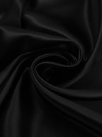 Black Sexy Hollowed-out V-neck Lace Trim Fishtail Long Dress