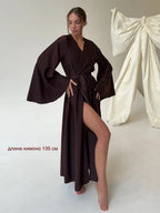 V-neck Thin Strap Nightgown Lazy Style Parties Maxi Dresses