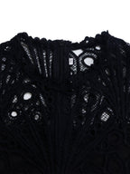 Short Sleeve Trim Lace Belts Mini&Short Dresses