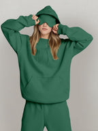 Pocket Solid Color Hoodies