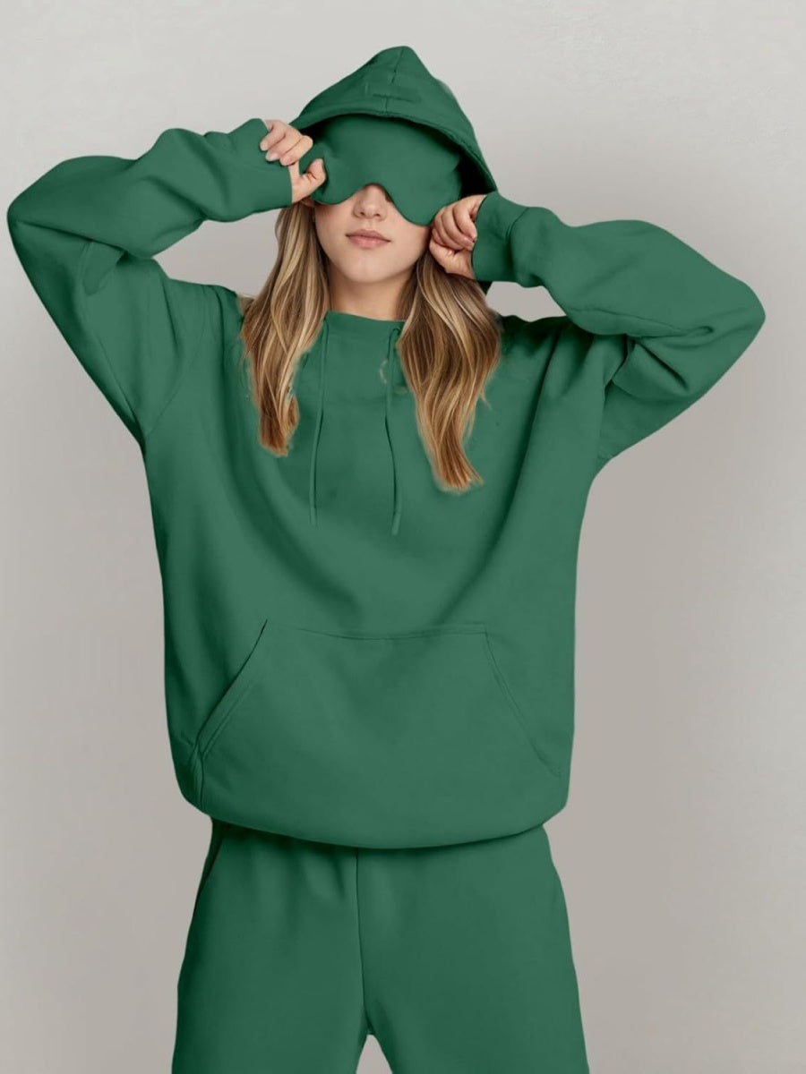 Pocket Solid Color Hoodies