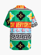 Printed Vacation Long-sleeved Shirt Pants Wide Leg Set 2-piece Sets