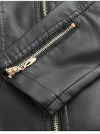 Street Cool Loose Studs Leather Jacket