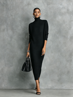 | Elegant Knitted Midi Dress