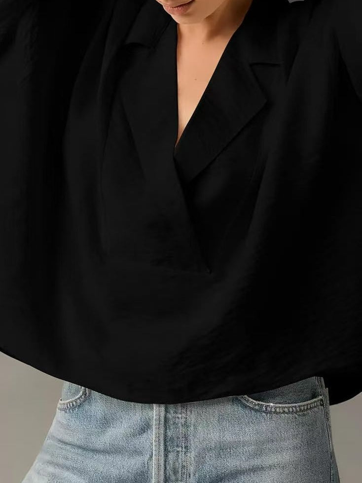Short-sleeved Collared Casual Loose T-shirt