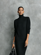 | Elegant Knitted Midi Dress