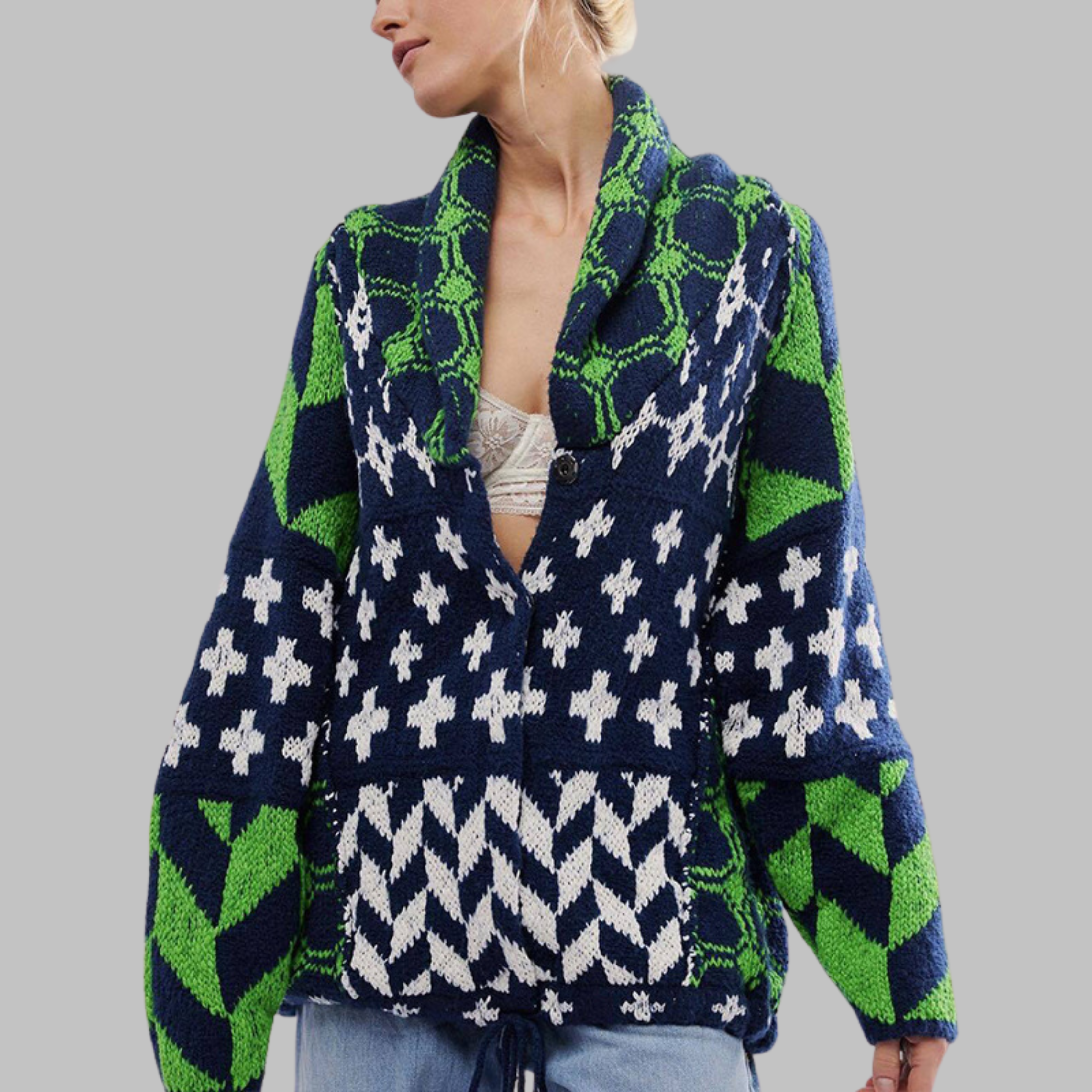 | Vintage Oversized Cardigan