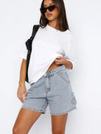 Pocket Washed Straight-fit Jeans