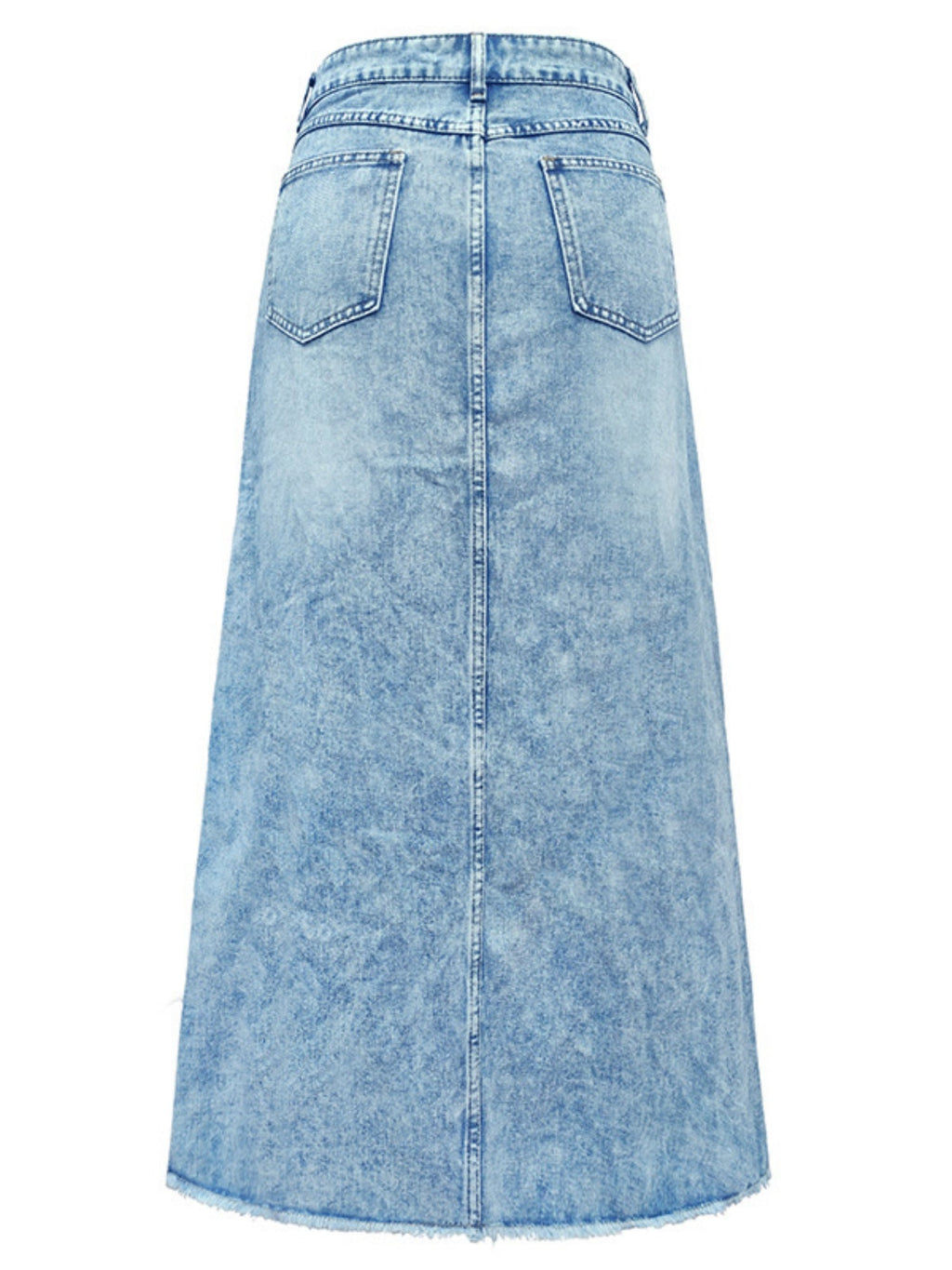 Denim Pocket High-waisted Skirts