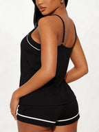 Tank Top Strappy Shorts Loungewear 2-piece Sets