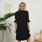 Elena Boutique Dress with a V Neck Evening Wear Edit