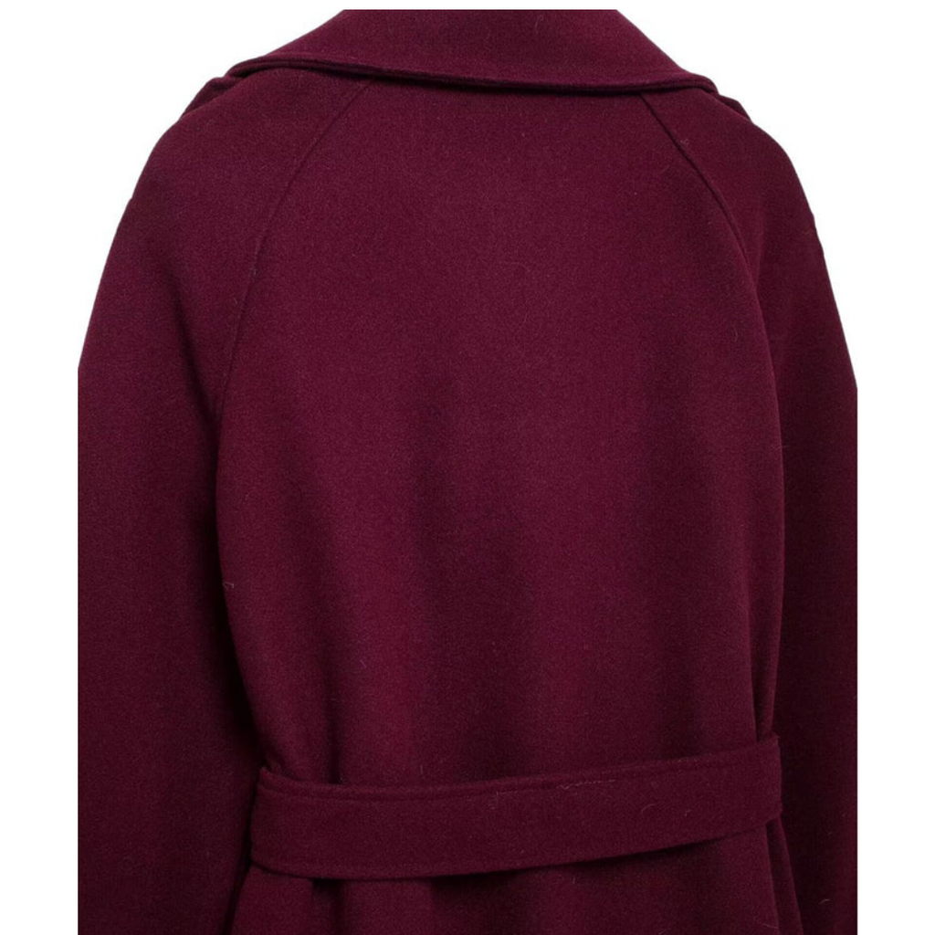 | Elegant burgundy coat